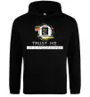 Женская толстовка (худи) Programmer trust me Черный фото