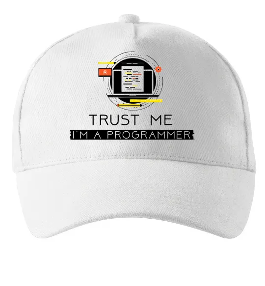 Кепка Programmer trust me Белый фото