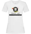 Женская футболка Programmer trust me Белый фото