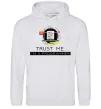 Женская толстовка (худи) Programmer trust me Серый меланж фото