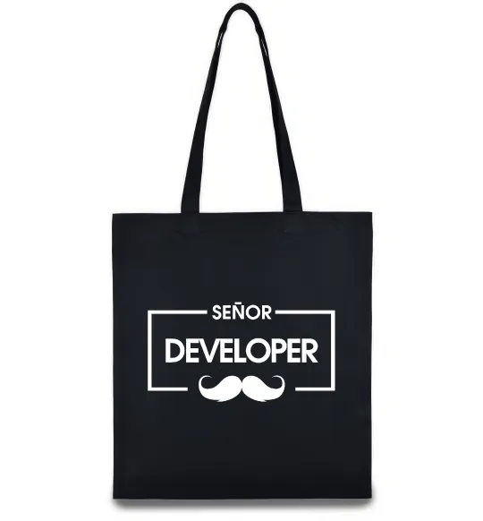 Эко-сумка Senior developer Черный фото