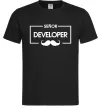 Мужская футболка Senior developer Черный фото