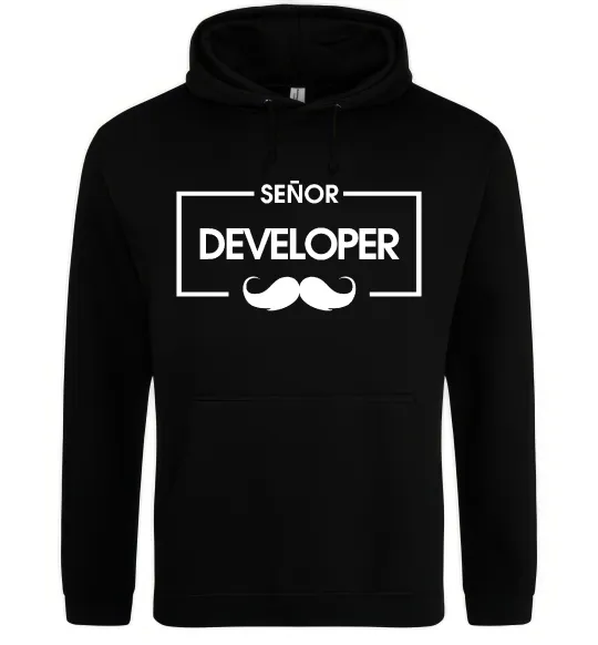 Женская толстовка (худи) Senior developer Черный фото