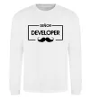 Світшот Senior developer Білий фото