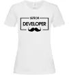 Женская футболка Senior developer Белый фото