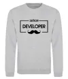 Свитшот Senior developer Серый меланж Свитшот Senior developer Серый меланж фото
