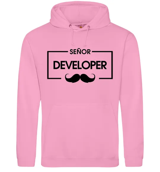 Женская толстовка (худи) Senior developer Розовый фото
