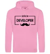Женская толстовка (худи) Senior developer Розовый Женская толстовка (худи) Senior developer Розовый фото