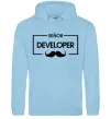 Женская толстовка (худи) Senior developer Голубой Женская толстовка (худи) Senior developer Голубой фото