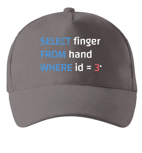 Кепка Select finger id=3 Серый фото