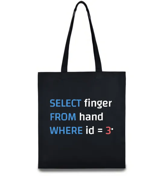 Эко-сумка Select finger id=3 Черный фото