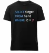 Мужская премиум футболка Select finger id=3 Черный фото