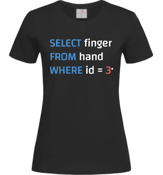 Женская футболка Select finger id=3 Черный фото