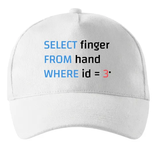 Кепка Select finger id=3 Белый фото