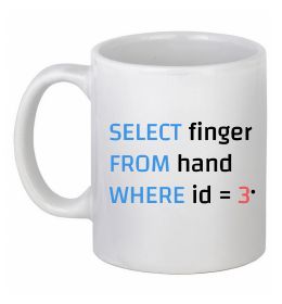 Чашка керамическая Select finger id=3