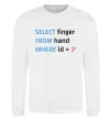 Свитшот Select finger id=3 Белый Свитшот Select finger id=3 Белый фото