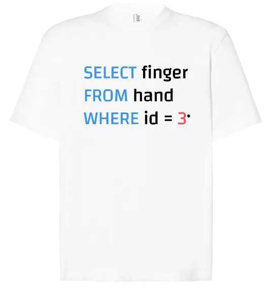 Футболка Оверсайз Select finger id=3 Белый фото