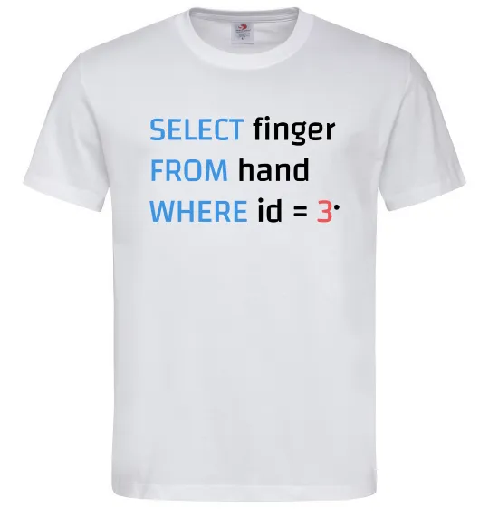 Мужская футболка Select finger id=3 Белый фото