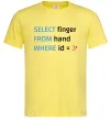 Мужская футболка Select finger id=3 Лимонный фото