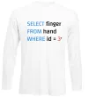 Лонгслив Select finger id=3 Белый Лонгслив Select finger id=3 Белый фото