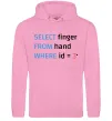Женская толстовка (худи) Select finger id=3 Розовый фото