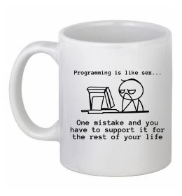 Чашка керамічна Programming is like sex Чашка керамічна Programming is like sex