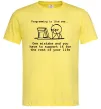 Мужская футболка Programming is like sex Лимонный фото