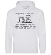 Мужская толстовка (худи) Programming is like sex Серый меланж фото