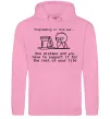 Женская толстовка (худи) Programming is like sex Розовый фото