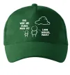 Кепка What are clouds made of Темно-зеленый фото