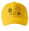 Кепка What are clouds made of Солнечно желтый фото