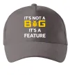 Кепка It`s not a bug it`s feature Серый фото