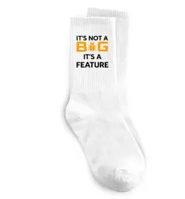 Носки It`s not a bug it`s feature Белый фото