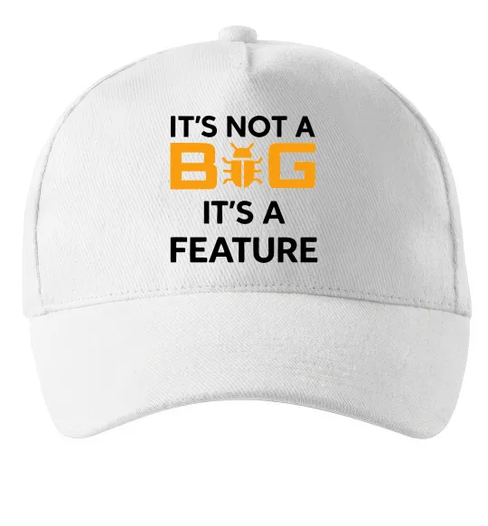 Кепка It`s not a bug it`s feature Белый фото