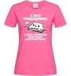 Жіноча футболка I make computer beep boop boop Яскраво-рожевий фото