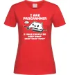 Жіноча футболка I make computer beep boop boop Червоний фото