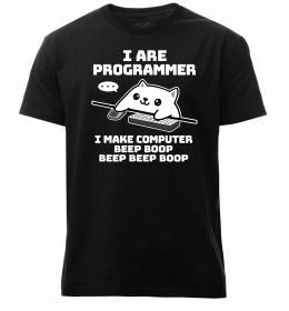 Мужская премиум футболка I make computer beep boop boop Мужская премиум футболка I make computer beep boop boop