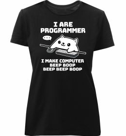 Жіноча преміум футболка I make computer beep boop boop Жіноча преміум футболка I make computer beep boop boop