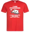 Чоловіча футболка I make computer beep boop boop Червоний фото