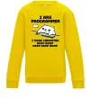 Детский Свитшот I make computer beep boop boop Солнечно желтый фото