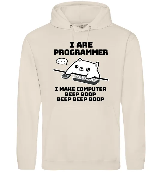 Чоловіча толстовка (худі) I make computer beep boop boop Таш фото