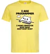 Чоловіча футболка I make computer beep boop boop Лимонний фото