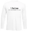 Лонгслив !false it`s true Белый Лонгслив !false it`s true Белый фото