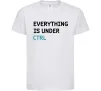 Детская футболка Everything is under ctrl Белый Детская футболка Everything is under ctrl Белый фото