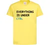 Детская футболка Everything is under ctrl Лимонный Детская футболка Everything is under ctrl Лимонный фото