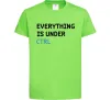 Детская футболка Everything is under ctrl Лаймовый Детская футболка Everything is under ctrl Лаймовый фото