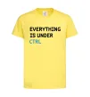 Детская футболка Everything is under ctrl Лимонный фото
