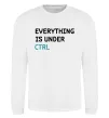 Світшот Everything is under ctrl Білий Світшот Everything is under ctrl Білий фото