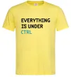 Мужская футболка Everything is under ctrl Лимонный фото