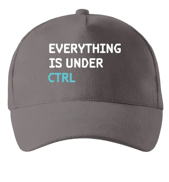 Кепка Everything is under ctrl Сірий фото